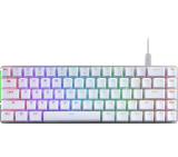 Asus ROG Falchion Ace 65% compact gaming keyboard with pre-lubed ROG NX mechanical switches with ROG switch stabilizer, sound-dampening foam, interactive touch panel, dual Type-C ports, three keyboard tilt angles, and cover case, US layout, White