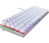Asus ROG Falchion Ace 65% compact gaming keyboard with pre-lubed ROG NX mechanical switches with ROG switch stabilizer, sound-dampening foam, interactive touch panel, dual Type-C ports, three keyboard tilt angles, and cover case, US layout, White