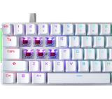 Asus ROG Falchion Ace 65% compact gaming keyboard with pre-lubed ROG NX mechanical switches with ROG switch stabilizer, sound-dampening foam, interactive touch panel, dual Type-C ports, three keyboard tilt angles, and cover case, US layout, White