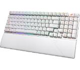 Asus ROG Strix Scope II 96 Wireless Gaming Keyboard, Tri-Mode Connection, Dampening Foam & Switch-Dampening Pads, Hot-Swappable Pre-lubed ROG NX Snow Mechanical Switches, PBT Keycaps, RGB-White