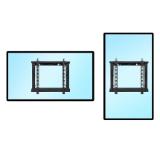 Neomounts Wall Mounted video wall mount (pop-out/lportrait & landscape, pre-assembled)