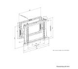 Neomounts Wall Mounted video wall mount (pop-out/lportrait & landscape, pre-assembled)
