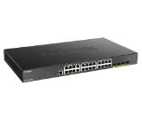 D-Link 24-port Gigabit PoE Smart Managed Switch with 4x 10G SFP+ ports, 370Watts