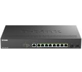D-Link 8-Port 2.5G Base-T PoE and 2-port 10G SFP+ Smart Managed Switch