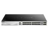 D-Link 24 SFP ports Layer 3 Stackable Managed Gigabit Switch with 2x10GBASE-T ports and 4xSFP+ ports