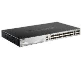 D-Link 24 SFP ports Layer 3 Stackable Managed Gigabit Switch with 2x10GBASE-T ports and 4xSFP+ ports