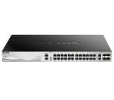 D-Link 24x10/100/1000BASE-T ports Layer 3 Stackable Managed Gigabit Switch with 2x10GBASE-T ports and 4xSFP+ ports