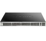 D-Link 48 SFP ports Layer 3 Stackable Managed Gigabit Switch with 2x10GBASE-T ports and 4xSFP+ ports