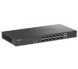 D-Link 12 Port Smart Managed Switch including 10x10 SFP+ ports & 2 x Combo 10GBase-T/SFP+ uplink ports
