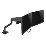 Neomounts Next One Desk Mount, double display crossbar (topfix clamp/grommet)
