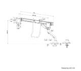 Neomounts Next One Desk Mount, double display crossbar (topfix clamp/grommet)