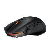 Asus ROG Chakram X Origin Gaming Mouse, Tri-mode connectivity (2.4GHz RF, Bluetooth, Wired), 36000 DPI sensor, 11 programmable buttons, Detachable joystick, Paracord cable, Black