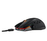 Asus ROG Chakram X Origin Gaming Mouse, Tri-mode connectivity (2.4GHz RF, Bluetooth, Wired), 36000 DPI sensor, 11 programmable buttons, Detachable joystick, Paracord cable, Black