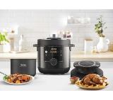 Tefal CY778830 Turbo Cuisine N'Fry 7,6L (Crispy Lid Included), 1200W, Epc, Automatic Prg (10+5Air Frying), Easy Steam Release
