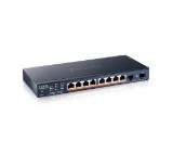 ZyXEL XMG1915-10EP, 8-port 2.5GbE, 2 SFP+, 8 x PoE++ 130W Smart Switch, hybird mode, standalone or NebulaFlex Cloud