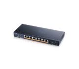ZyXEL XMG1915-10EP, 8-port 2.5GbE, 2 SFP+, 8 x PoE++ 130W Smart Switch, hybird mode, standalone or NebulaFlex Cloud