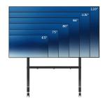 Neomounts Move Go XL Mobile Floor Stand (fast install, height adjustable)