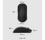 BenQ ZOWIE U2 Wireless Mouse For Esports, Size M, 60g, up to 1000 Hz, up to 3200 DPI, Symmetrical design, Inward-curved on both sides for agility during multi-angle movement, Wireless design w/enhanced receiver, Driverless, plug and play