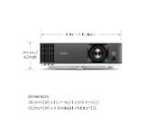 BenQ TK700 DLP, 4K UHD (3840x2160), HDR, Ultra-fast 4ms, 10K:1, 3200 AL, 1.3x Zoom, Keystone 2D, Console Gaming, 2xHDMI, USB, RS232, Speaker 5W, eARC, Dolby Atmos, Audio out, 28dB (Eco)