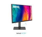 BenQ PD2706QN, 27", 100Hz, 4K IPS, AQCOLOR, Designer, Pantone, Nano Matte Panel, HDR10, 100% sRGB, Card Reader, HDMI (2.0), DP (1.4), USB-C (DP alt. PD 90W), USB Hub, 3.5 Jack, 2x 3W, Pivot, Height adj. 115mm, VESA 100