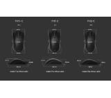 BenQ ZOWIE FK1+-C Mouse for Esports, Size XL, Edition C, 3360 sensor, 77g, DPI 400 / 800 / 1600 / 3200, Symmetrical design, Low profile, Reduced weight, Paracord cable, 24-step scroll wheel, Wired, Driverless, plug and play, inspired by Filip “NEO” Kubks