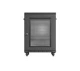 Lanberg rack cabinet 19" free-standing 15U/600X600 (FLAT PACK) with mesh door black