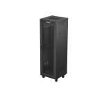 Lanberg rack cabinet 19" free-standing 37U/600X600 (FLAT PACK) with mesh door LCD black