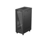 Lanberg rack cabinet 19" free-standing 32U/600X1000 (FLAT PACK) with glass door LCD black
