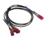 Dell Networking Cable100GbE QSFP28 to 4xSFP28, Passive Direct Attach Breakout Cable, 3 Meter, Customer Kit