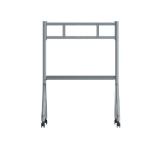 Hisense Mobile cart 65"- 86"; Max Load 80kg,Height adjustable with 3 levels, Silver gray (bracket) + Black (Hanging plate & caster)