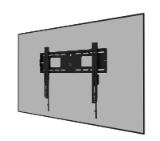 Neomounts Level-750 Wall Mount (XL, 125 kg, kickstand, lockable, connectable, VESA 600x400)