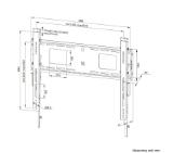 Neomounts Level-750 Wall Mount (XL, 125 kg, kickstand, lockable, connectable, VESA 600x400)