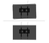 Neomounts Level-750 Wall Mount (XL, 125 kg, tiltable, tilt guard, connectable, VESA 400x400)