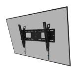 Neomounts Level-750 Wall Mount (XL, 125 kg, tiltable, tilt guard, connectable, VESA 600x400)