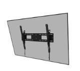 Neomounts Level-750 Wall Mount (XL, 100 kg, tiltable, tilt guard, connectable, VESA 800x600)
