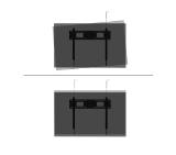 Neomounts Level-750 Wall Mount (XL, 100 kg, tiltable, tilt guard, connectable, VESA 800x600)