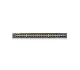 ZyXEL GS2220-50HP, EU region, 48-port GbE L2 PoE Switch with GbE Uplink (1 year NCC Pro pack license bundled)