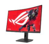 Asus ROG Strix XG32WCS Gaming Monitor  32'', 2560x1440, Curved, 180Hz (Above 144Hz), 1ms (GTG), Fast VA, Extreme Low Motion Blur Sync, USB Type-C, FreeSync, DisplayWidget Center, tripod socket, HDR, Black