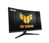 Asus TUF Gaming VG32WQ3B Gaming Monitor, 31.5 ", QHD, Curved, 180Hz, ELMB, FreeSync, 0.5ms response time,300 cd/m2, 90% DCI-P3, HDR, DisplayWidget Center, 2 x2w, Black