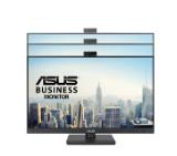 Asus BE279QFK Video Conferencing Monitor ,27", Full HD, IPS, 100Hz, Frameless, Full HD Webcam, Mic Array, Stereo Speakers, Height Adjustable, Ergonomic Design, HDMI, Eye Care, Low Blue Light, Flicker Free, Wall Mountable, Sustainability,Black