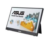Asus ZenScreen Touch MB16AMTR portable monitor, 16 '' FHD (1920 x 1080), IPS, 10-point touch, 250 cd/m2,Built-in Battery, Hybrid Signal Solution, Mini-HDMI, ergo kickstand, tripod socket, ASUS Flicker Free and Low Blue Light technologies, 2 x1w, Black