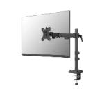 Neomounts Nero Single Flat Screen Desk Mount (phone holder+Quick-fix clamp/grommet)