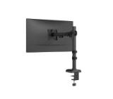 Neomounts Nero Single Flat Screen Desk Mount (phone holder+Quick-fix clamp/grommet)
