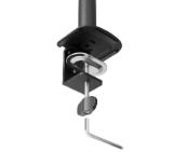 Neomounts Nero Single Flat Screen Desk Mount (phone holder+Quick-fix clamp/grommet)