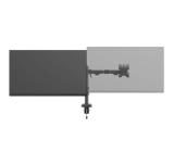 Neomounts Nero Double Flat Screen Desk Mount (phone holder+Quick-fix clamp/grommet)