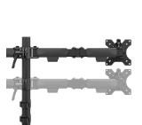 Neomounts Nero Double Flat Screen Desk Mount (phone holder+Quick-fix clamp/grommet)
