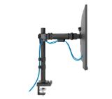 Neomounts Nero Double Flat Screen Desk Mount (phone holder+Quick-fix clamp/grommet)