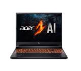 Acer Nitro 16, ANV16-41-R3NF, AMD Ryzen 5 8645HS, (4.30GHz up to 5.00GHz,16MB),16" WQXGA (1920x1600) IPS 165Hz, 1*16GB DDR5 (1 slot free), 512 GB PCIe NVMe SSD, GeForce RTX 3050 6GB GDDR6, Wifi 802.11AX, BT 5.3, No Os, Black