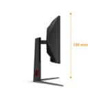 AOC CU34G4Z, 34" Curved 1500R, VA, WLED, 3440x1440@240Hz, 1ms GtG, 0.3ms MPRT, 450cd m/2, 2500:1, 80M:1 DCR, Adaptive Sync, FlickerFree, Low Blue Light, Tilt, Height Adjust, Pivot, Swivel, 2xHDMI, DP, USB hub