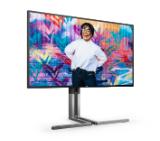 AOC U27U3CV, 27" Nano IPS WLED, 3840x2160@60Hz, 4ms GtG, 400cd m/2, 1300:1, 50M:1 DCR, Adaptive Sync, FlickerFree, Low Blue Light, 3Wx2, Tilt, Height Adjust, Pivot, Swivel, 2xHDMI, DP, USB hub